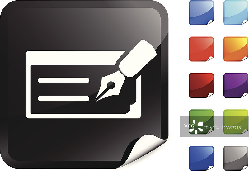 书写支票免版税矢量素材图片素材