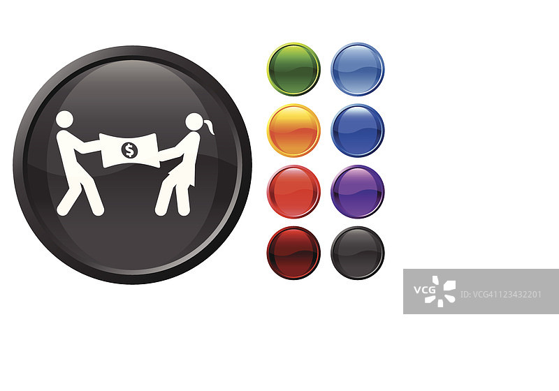 金融纠纷互联网免版税矢量图图片素材