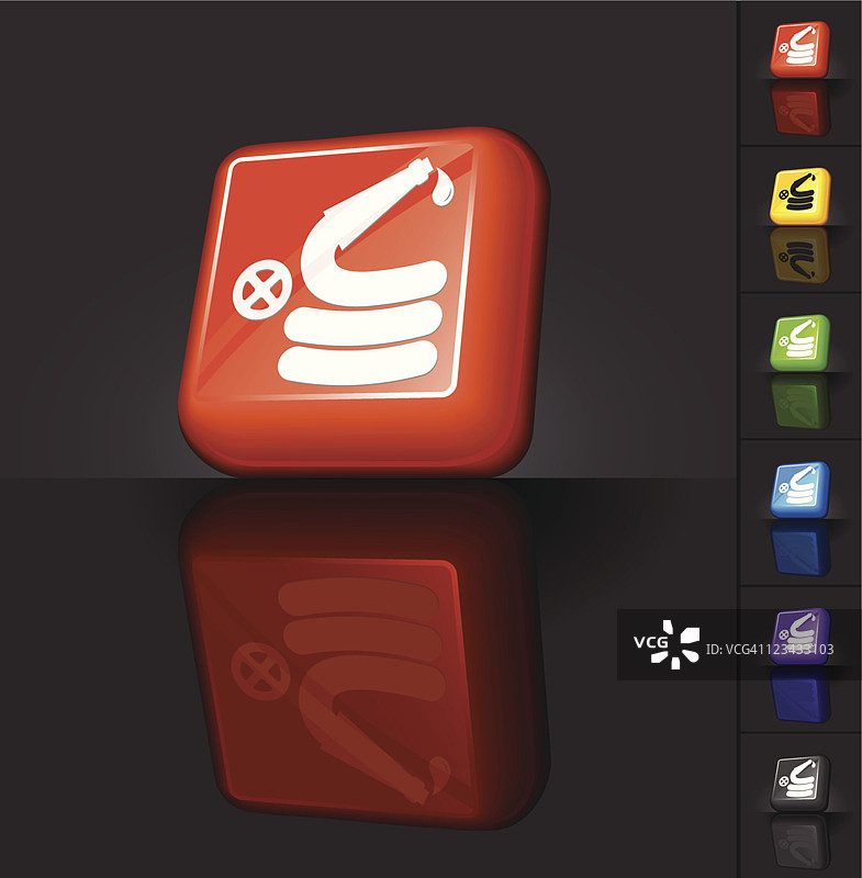 免版税消防水带矢量艺术图片素材