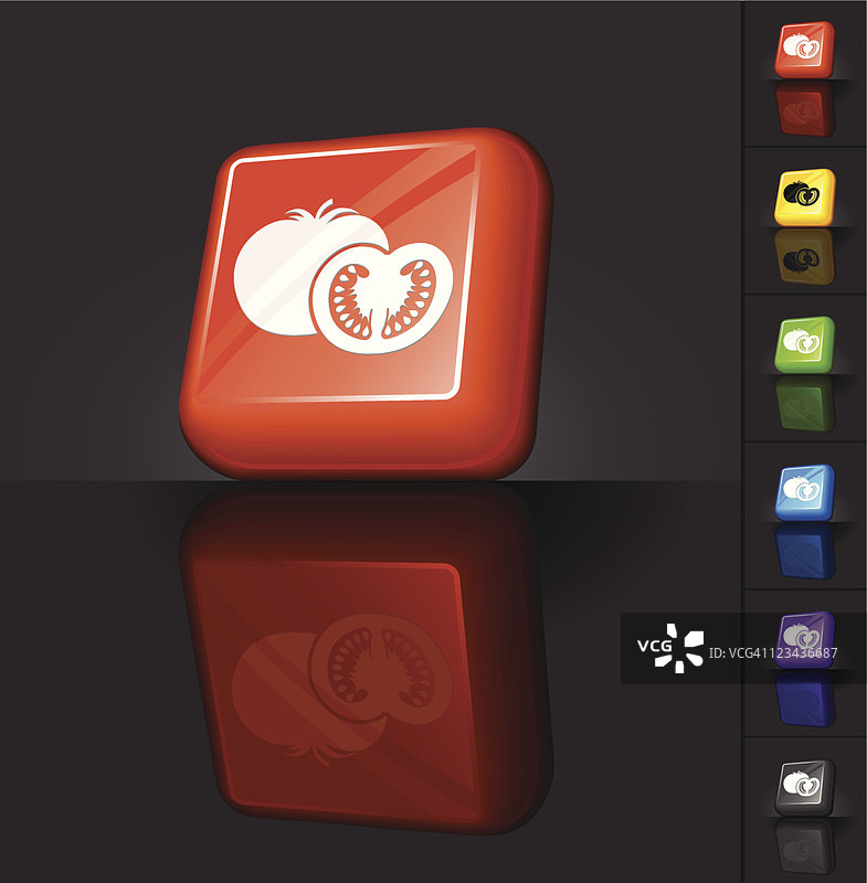 番茄切片免版税矢量艺术插图图片素材