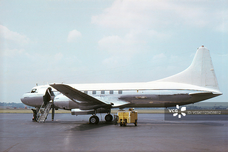 康维尔CV240客机，1965年复古风格图片素材