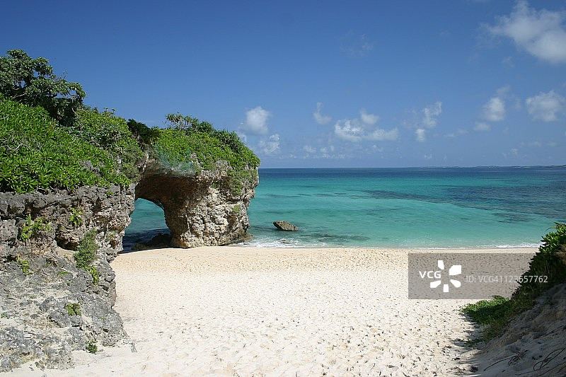 冲绳砂山海滩图片素材