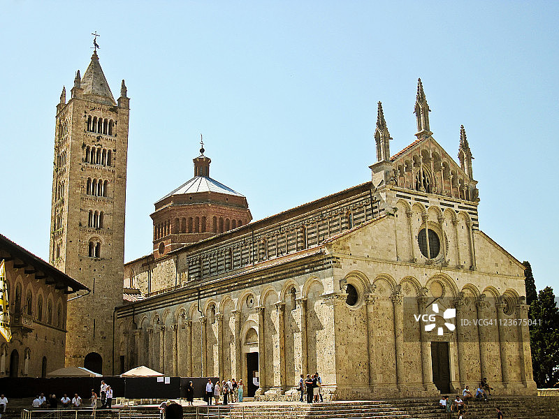 加里波第广场和圣切尔博内大教堂图片素材