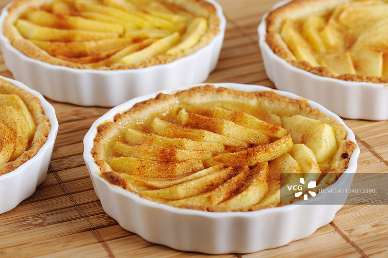 苹果馅饼蛋糕特写图片素材