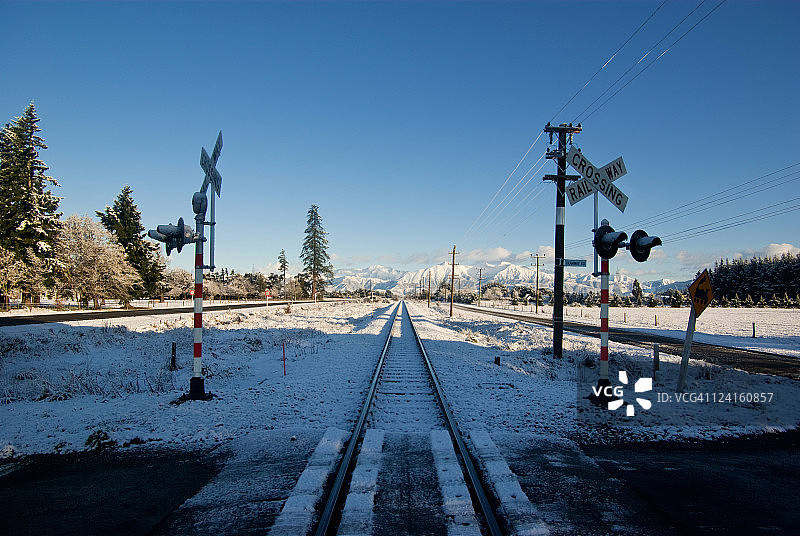 铁路道口图片素材