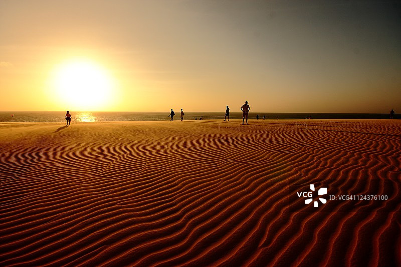 观看日落图片素材