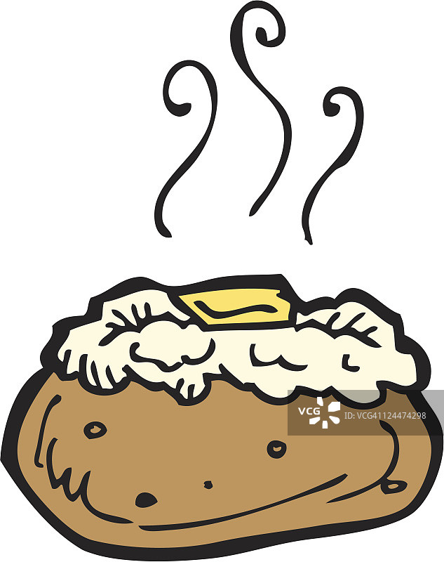 烤土豆图片素材