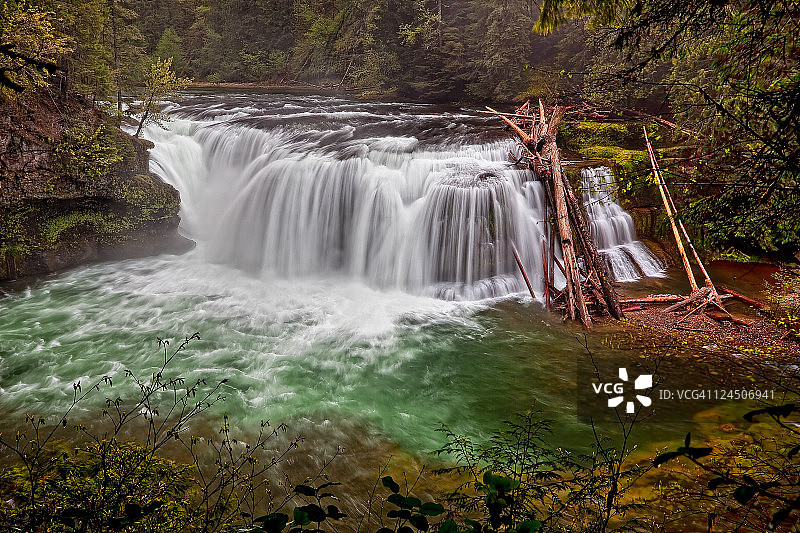 刘易斯河下游的阻塞图片素材