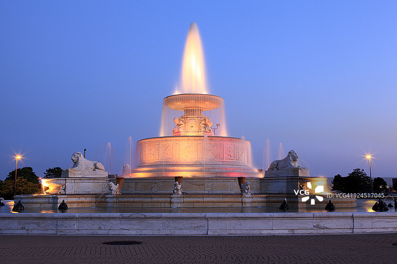 密歇根州底特律的贝尔岛公园图片素材