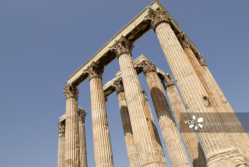 雅典奥林匹亚宙斯神庙图片素材