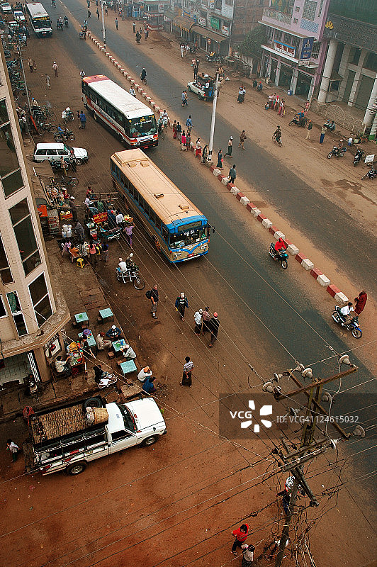 缅甸勃固街道图片素材