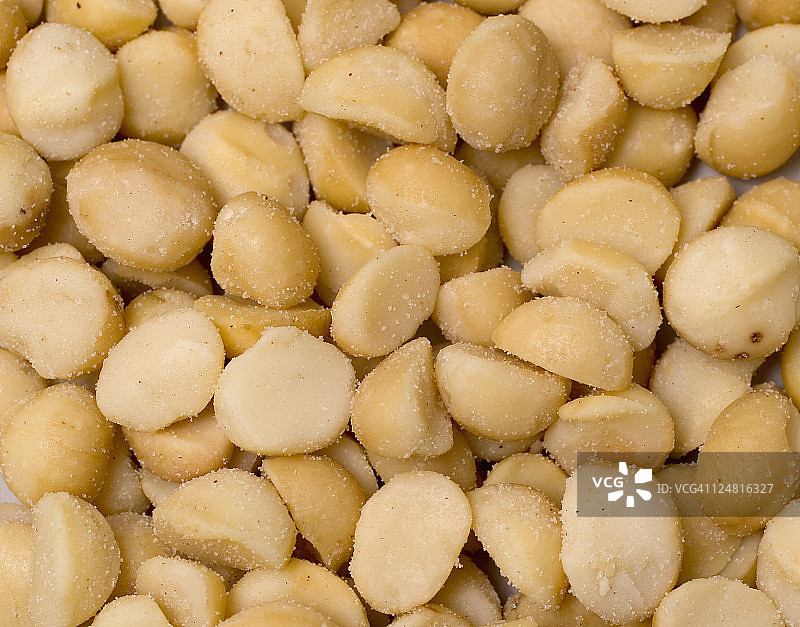 咸味澳洲坚果特写图片素材