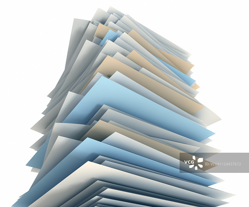 白色背景上的一大堆文件图片素材