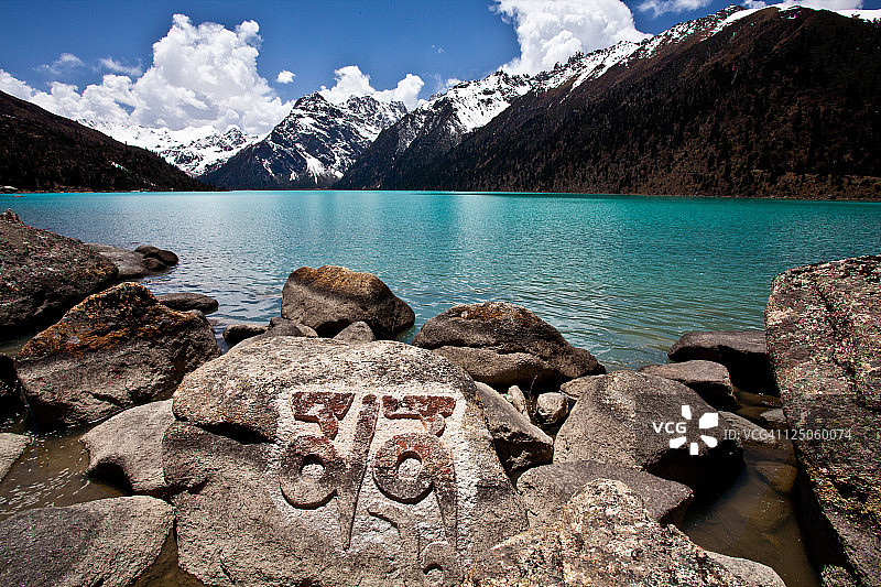 玉龙拉措图片素材