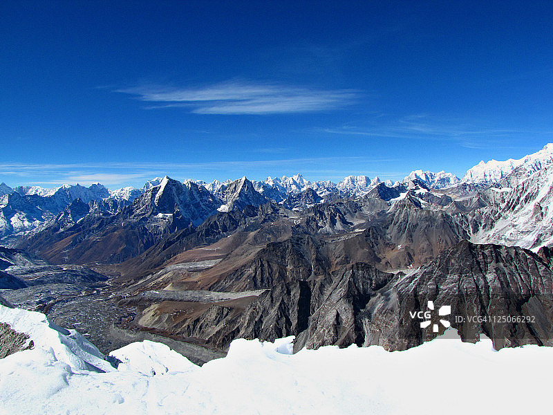 尼泊尔岛峰顶峰图片素材