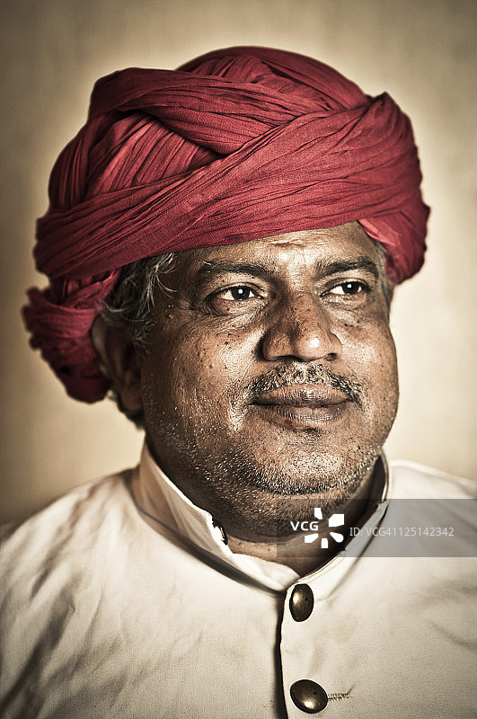 年长的印度男人图片素材