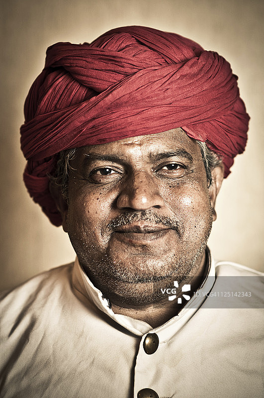 年长的印度男人图片素材