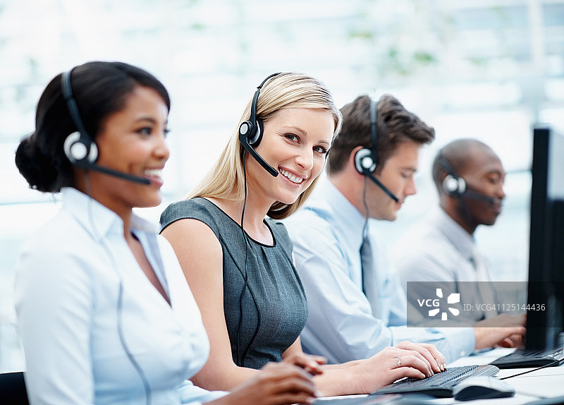 客户支持代表工作图片素材