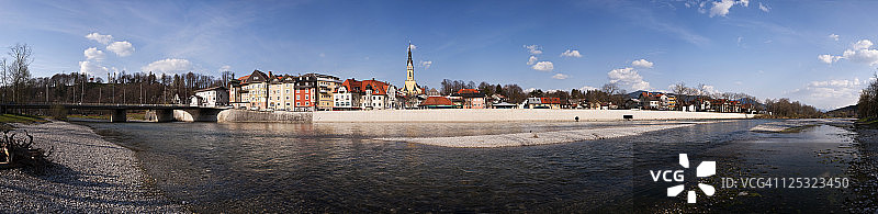 巴特特尔茨的伊萨尔河东部图片素材