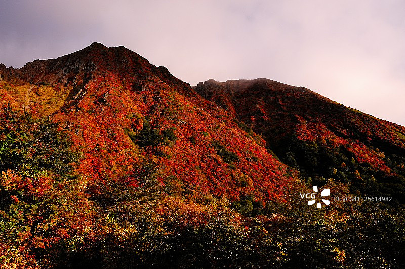 栃木县的朝日岳和鬼面山图片素材