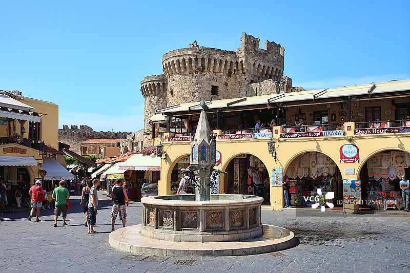 罗德岛伊波克拉图斯广场图片素材