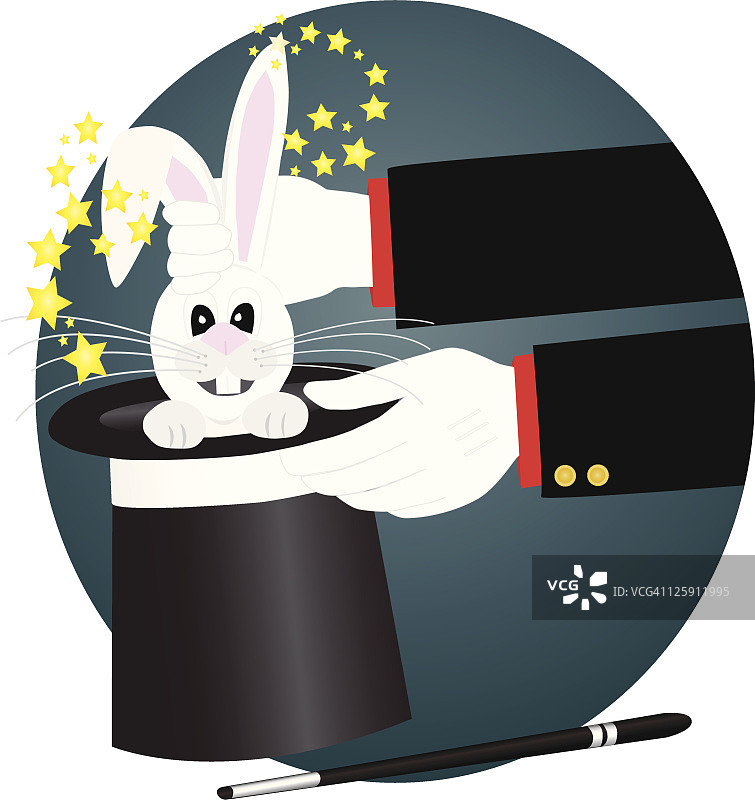 兔子戏法图片素材