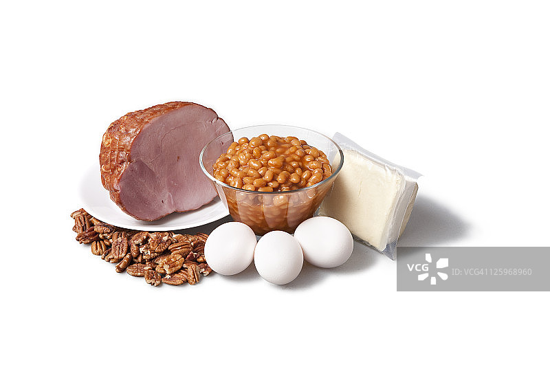 肉类和蛋白质食物组图片素材