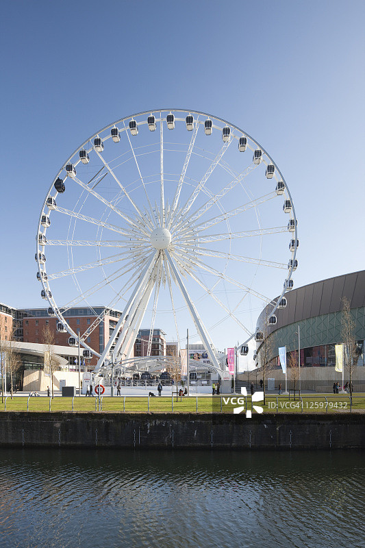 英国默西塞德郡回声竞技场的利物浦摩天轮图片素材