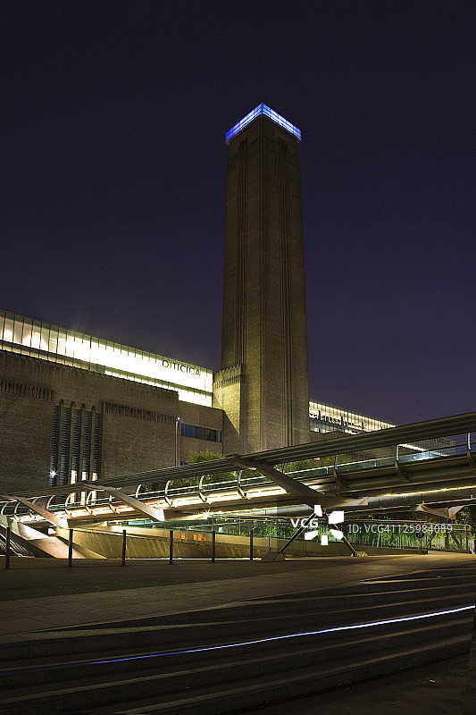 英国伦敦泰特现代艺术馆千禧桥图片素材