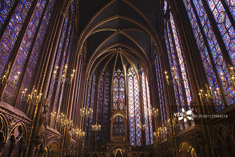 法国巴黎圣礼拜堂图片素材