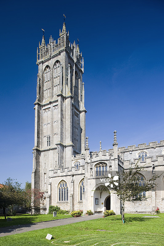 格拉斯顿伯里的圣约翰教堂图片素材