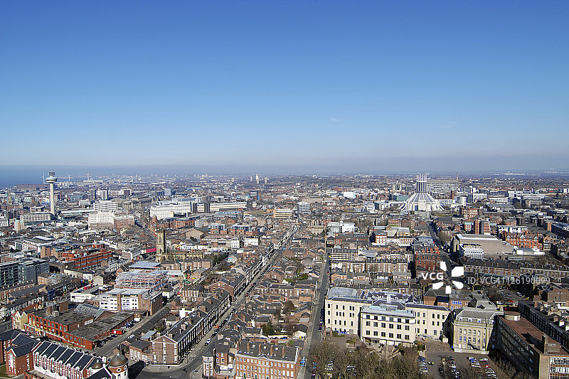 利物浦鸟瞰图片素材