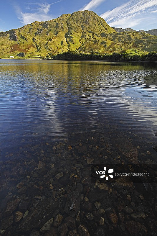 康诺特地区的凯尔莫尔湖图片素材
