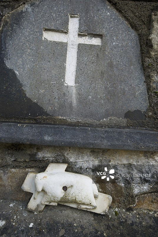 墓地的天主教细节图片素材