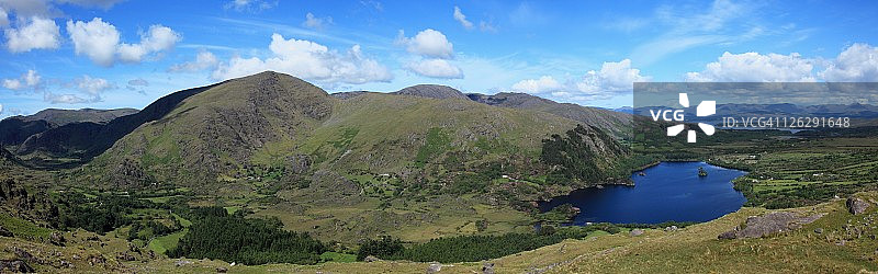 希利山口的格兰莫尔湖图片素材