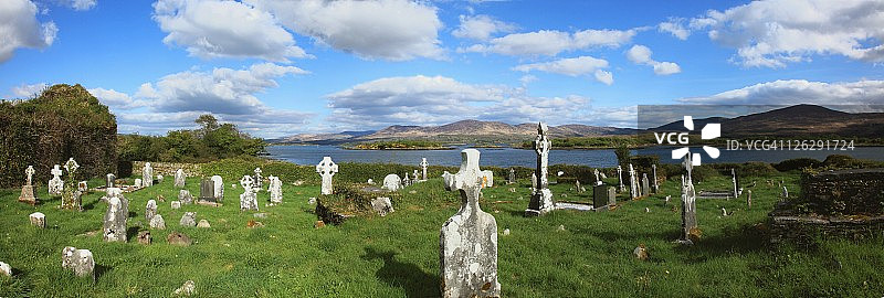 肯梅尔湾附近的古老墓地图片素材