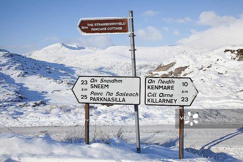 基拉尼国家公园各景点路标指示牌图片素材