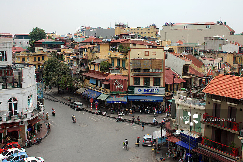 河内市的屋顶图片素材