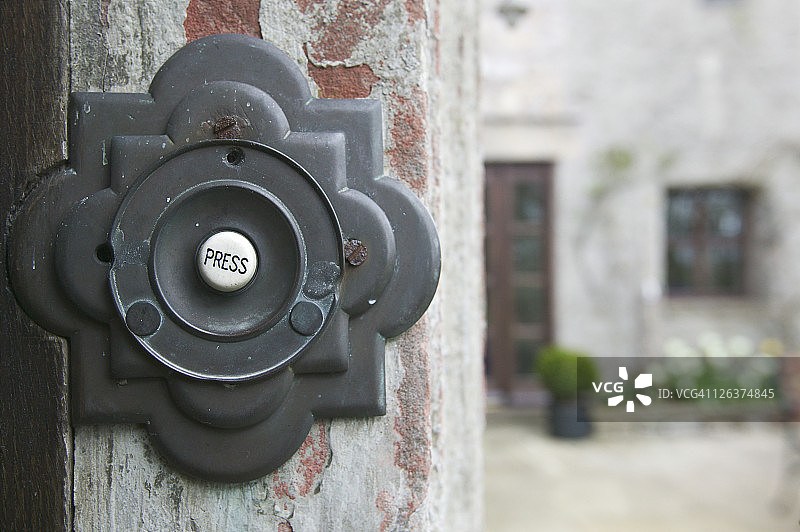 石头庄园的门铃图片素材