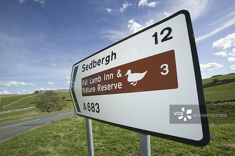 塞德伯格路标图片素材