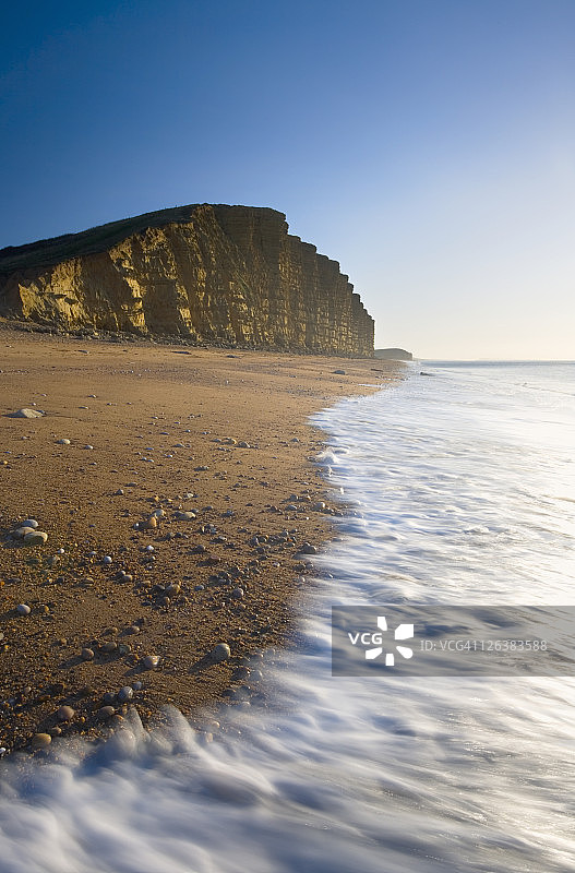 英国多塞特郡布里德波特西湾的东崖图片素材