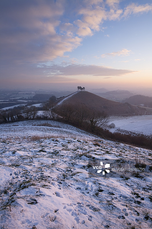 科尔默山和马什伍德谷，英国多塞特郡图片素材