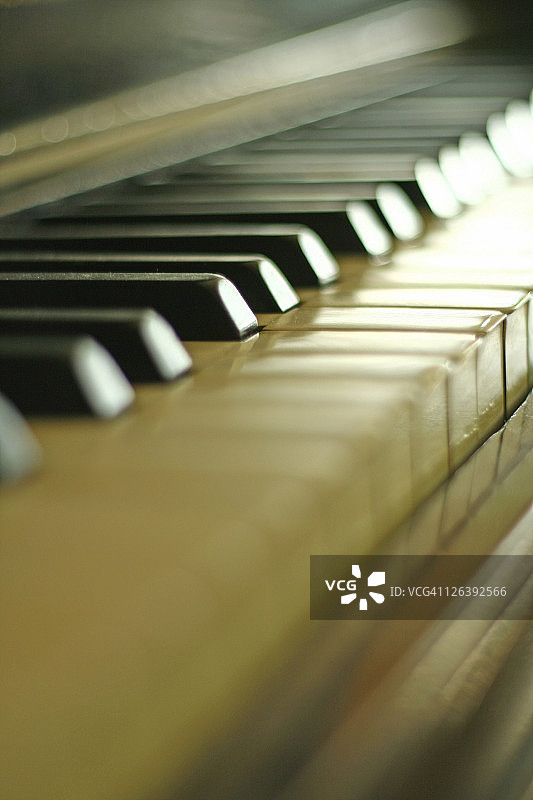 钢琴键特写镜头图片素材