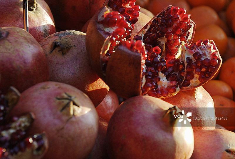 奥地利维也纳纳旭市场开放的石榴图片素材