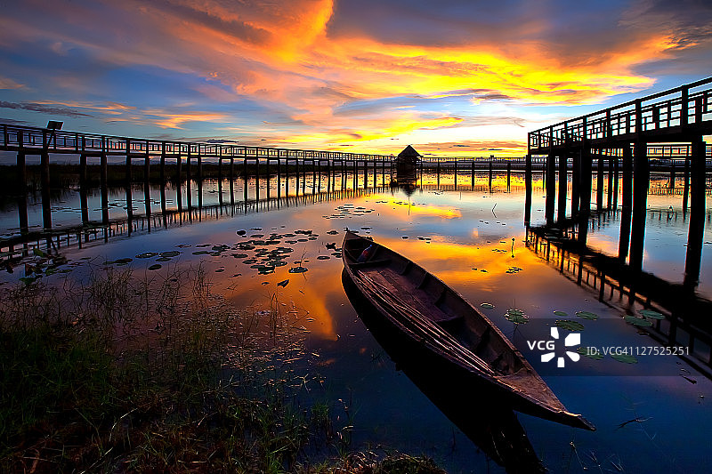 荷花湖图片素材