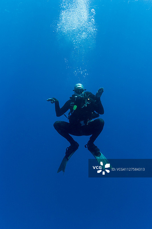 水下浮潜男子图片素材