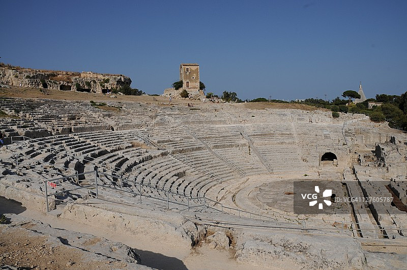 锡拉库萨希腊剧院图片素材