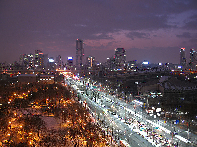 冰冻的暮色图片素材