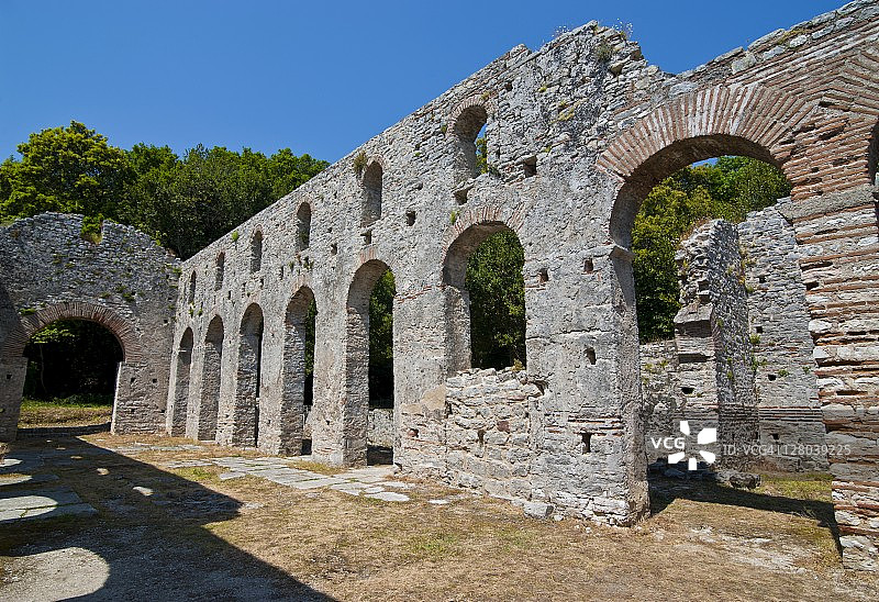 联合国教科文组织世界遗产：阿尔巴尼亚布特林特罗马遗址图片素材