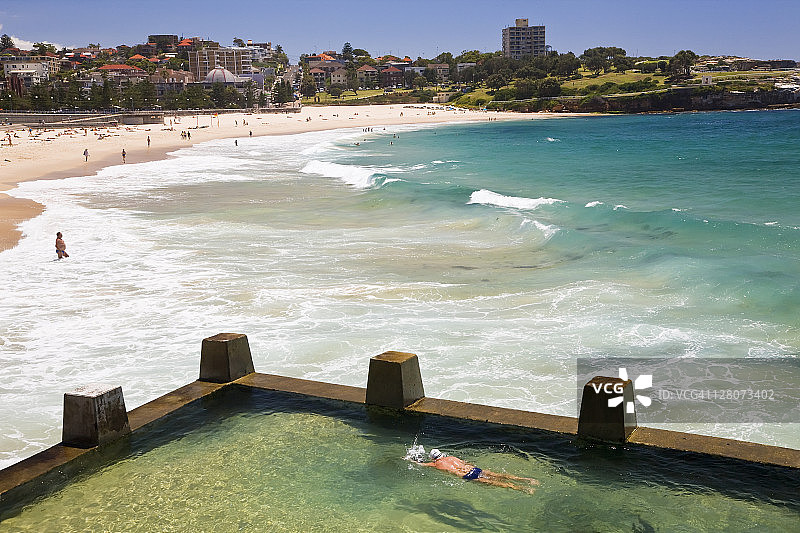 库吉海滩，澳大利亚新南威尔士州悉尼图片素材
